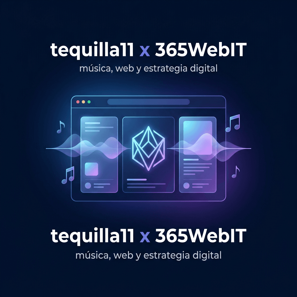 Lee más sobre el artículo tequilla11 y 365WebIT: música, web profesional y estrategia digital en una sola marca personal.